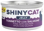 Konservtoit kassidele &ndash; Gimborn SHINYCAT JELLY TUNA WITH SALMON 70g