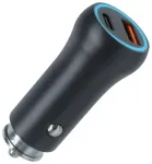 Setty CC-AC-201 autolaadija | 20W | PD, QC | USB-A, USB-C | must
