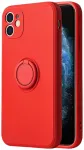 Vennus Silicone Ring telefoni &uuml;mbris alusega iPhone 11 Pro punane