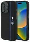 BMW BMHMP16X23SHEB iPhone 16 Pro Max      6.9" czarny|black hardcase Silicone Hexagon Blue Line MagSafe