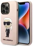 Karl Lagerfeld KLHMP14XSNIKBCP iPhone 14 Pro Max 6,7" hardcase r&oacute;żowy|pink Silicone Ikonik Magsafe