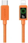 USAMS SJ774 andmeedastus- ja laadimiskaabel | USB-C kuni Lightning | PD | 30W | 1.2m | oranž