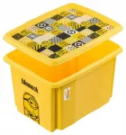 Kast kaanega 30L Karolina &ldquo;Minions Mosaic&rdquo; 45x35x27cm kollane