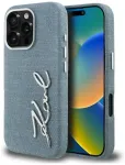 Karl Lagerfeld FW Jeans Signature Logo telefoni &uuml;mbris iPhone 16 Pro sinine