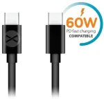 Forever andmeedastus- ja laadimiskaabel | USB-C kuni USB-C | 20W | 1m | must