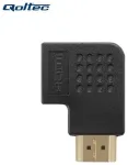 Qoltec 50529 HDMI AF lame 90-kraadise nurgaga kaabli adapter - HDMI A Isane / HDMI A Emane Must