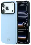 Mercedes Leather Semi Wrap Iconic Line telefoni &uuml;mbris MagSafe toega iPhone 18 Pro | iPhone 17 Pro sinine