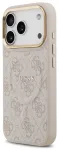 Guess PU Leather 4G &uuml;mbris MagSafe toega telefonile iPhone 17 Pro roosa