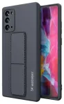 Wozinsky Kickstand Case silicone case with stand Samsung Galaxy Note 20 case navy blue