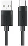 USAMS U94 andmeedastus- ja laadimiskaabel | USB-A kuni USB-C | 18W | 1m | must