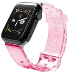 Fusion Accessories Light nutikella rihm Apple Watch 2/3/4/5/6/7/SE (38/40/41 mm) jaoks | silikoonist | punane