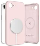 TECH-PROTECT Silicone telefoni &uuml;mbris MagSafe toega iPhone 16E | iPhone 17E roosa