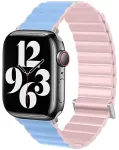 Beline Magnetic Pro nutikella rihm Apple Watch (42/44/45/49 mm) jaoks | silikoonist | roosa/sinine