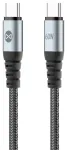 Forever Braix andmeedastus- ja laadimiskaabel | USB-C kuni USB-C | 60W | 1m | must