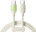 Joyroom S-A53 andmeedastus- ja laadimiskaabel | USB-C kuni USB-C | 60W | 1.2m | beež