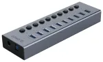 Orico BT2U3-10AB Jaotur 10x USB-A 3.0 l&uuml;lititega - hall