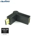 Qoltec 50516 HDMI AF Reguleeritava nurgaga kaabli adapter - HDMI A Isane / HDMI A Emane Must