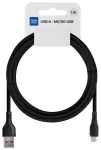 Blue Star PJ68-23-2 andmeedastus- ja laadimiskaabel | USB-A kuni Micro USB | 10W | 1m | must