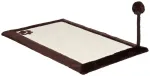 K&uuml;&uuml;nte teritaja : Trixie Scratching mat with plush border, 70 &times; 45 cm, dark brown