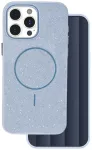 Glitter Thin telefoni &uuml;mbris MagSafe toega iPhone 15 Pro sinine