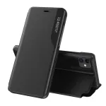 Eco Leather View Case raamatut&uuml;&uuml;pi telefoni &uuml;mbris alusega iPhone 13 Pro Max must