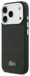 Lacoste Iconic Petit Pique Metal Logo telefoni &uuml;mbris MagSafe toega iPhone 17 Pro Max must