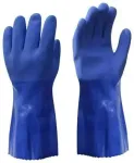 PVC kindad 30cm libisemisvastase kattega, sinised, suurus 10