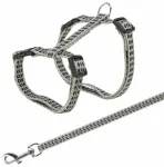 Rihm jalutusrihmaga kassidele - Trixie Harness with Lead, Reflecting 22/42cm/10mm, Lead 1.20m