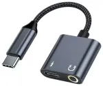 Beline BLNAA01 adapter USB-C kuni USB-C | 3.5mm | must