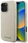 Karl Lagerfeld FW Stamped Karl telefoni &uuml;mbris MagSafe toega iPhone 16 Pro beež