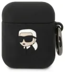 Karl Lagerfeld 3D Logo NFT Karl Head silikoon&uuml;mbris seadmetele Airpods 1|2 Black