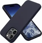 Riff Slim & Soft silikoonist tagakaas pehme siseosaga Apple iPhone 15 Dark blue