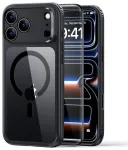 ESR Classic Hybrid telefoni &uuml;mbris MagSafe toega iPhone 17 Pro Max | iPhone 18 Pro Max must (kaitseklaas komplektis)