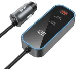 BWOO CC107 autolaadija | 30W | PD | USB-C, USB-A | USB-C kuni USB-A kaabliga komplektis | must