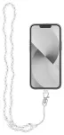 CRYSTAL DIAMOND Telefonirihm, telefoniripats / n&ouml;&ouml;ri pikkus 74cm (silmuses 37cm) / kaela - valge