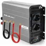 Qoltec MS Wave pingeinverter | 12V kuni 230V | 1500/3000W | USB | &Uuml;hildub LiFePO4, GEL ja AGM akudega