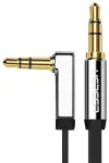 Ugreen AUX helikaabel 3,5mm 2m must (90)
