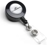 Kaardihoidja Durable YOYO mehhanismi, metallklambri, trukk-kinnitus, must