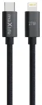 Maxlife MXUC-12 andmeedastus- ja laadimiskaabel | USB-C kuni Lightning | PD | 27W | 3m | must