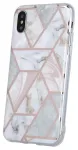 Fusion Geometric Marble telefoni &uuml;mbris iPhone 12 Pro Max roosa