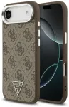Guess 4G Triangle Logo telefoni&uuml;mbris MagSafe toega iPhone 17 Air jaoks, pruun