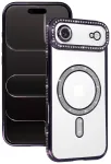 Bling telefoni &uuml;mbris MagSafe toega iPhone 17 Air lilla