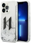 Karl Lagerfeld KLHCP14LLBKLCS iPhone 14 Pro 6,1" srebrny|silver hardcase Liquid Glitter Big KL