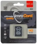 Imro memory card 64GB microSDXC cl. 10 UHS-I + adapter