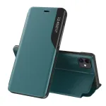 Eco Leather View Case raamatut&uuml;&uuml;pi telefoni &uuml;mbris alusega iPhone 13 Pro Max roheline