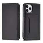 Magnet Card raamatut&uuml;&uuml;pi telefoni &uuml;mbris aluse ja iPhone 12 Pro Max must