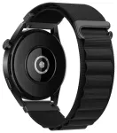 Forcell F-Design nutikella rihm Samsung Galaxy Watch (22 mm) jaoks | nailonist | must