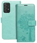 MEZZO tree raamatut&uuml;&uuml;pi telefoni &uuml;mbris Samsung Galaxy A52 5G (A526) | A52 4G (A525) | A52s 5G (A528) roheline