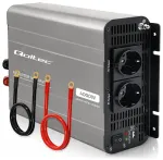 Qoltec MS Wave pingeinverter | 12V kuni 230V | 2000/4000W | USB | &Uuml;hildub LiFePO4, GEL ja AGM akudega