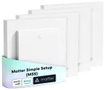 MEROSS MRS105MA-EU Smart Wi-Fi (Matter) Roller Shade Switch (4-Pack)